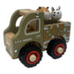 Wooden Zoo Truck Toy with Animal Figurines