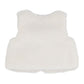 Embroidered Faux Fur Vest - Cream
