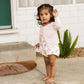 Girl Pointelle Cardigan - Pale Pink