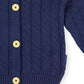 Cable Knit Jacket - Navy