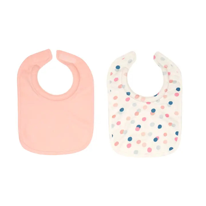 Roll Neck Bib 2pk - Confetti