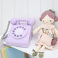 Wooden Rotary Telephone - Lavender