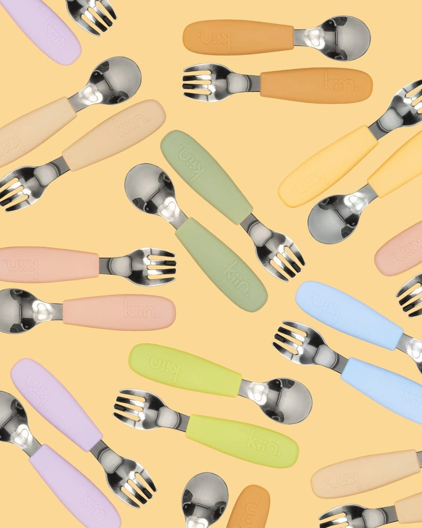 Silicone Cutlery Set - Apple