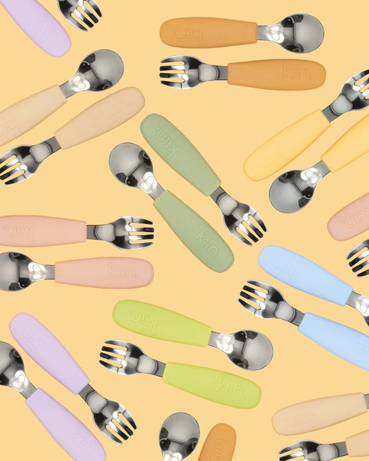 Silicone Cutlery Set - Apple