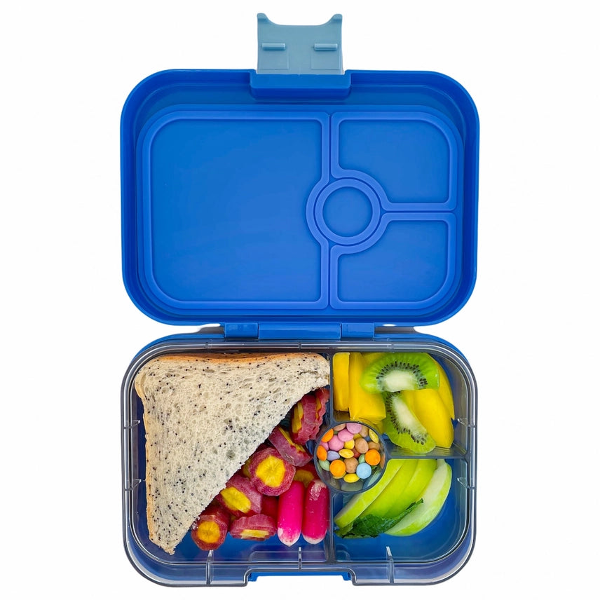 Yumbox Panino 4 Compartment Bento Box - Blue - Dino