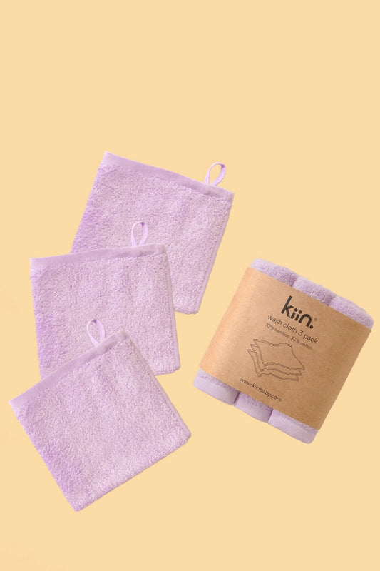 Wash Cloth 3pk - Lilac
