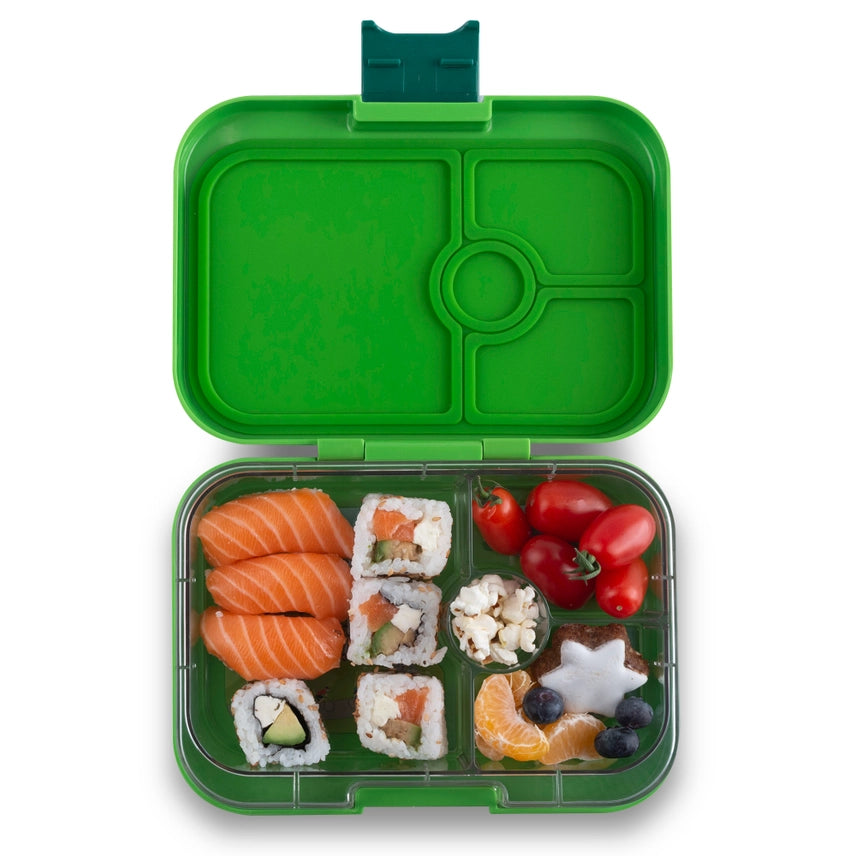 Yumbox Tapas Bento Box - Green - 4 Compartment Tray