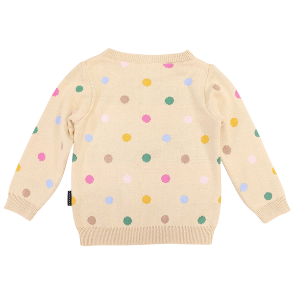 Polkadot Sweater - Beige