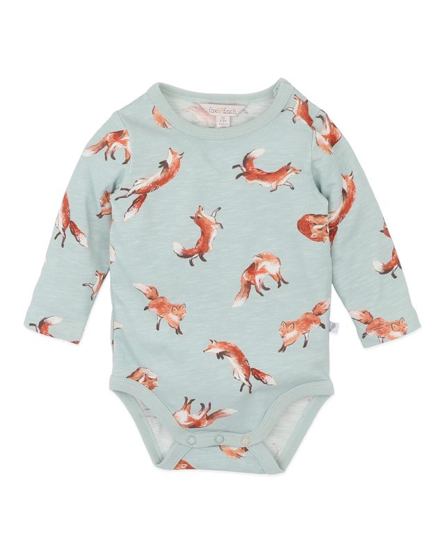 Mr Fox Print L/S Bodysuit