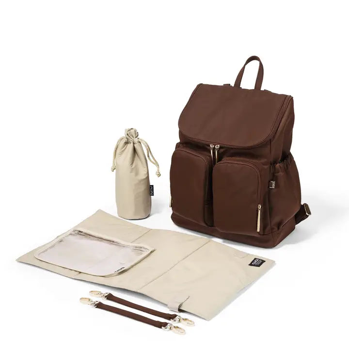 Signature Nappy Backpack - Chocolate Nylon