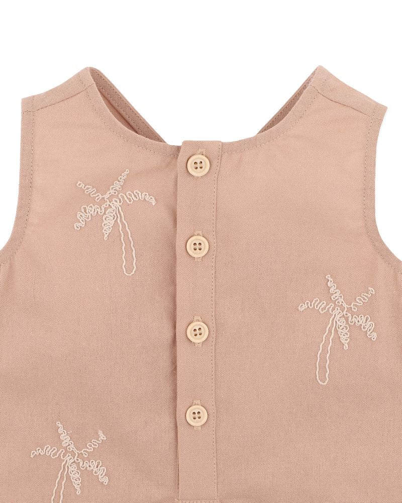 Max Palm Tree Romper - Taupe
