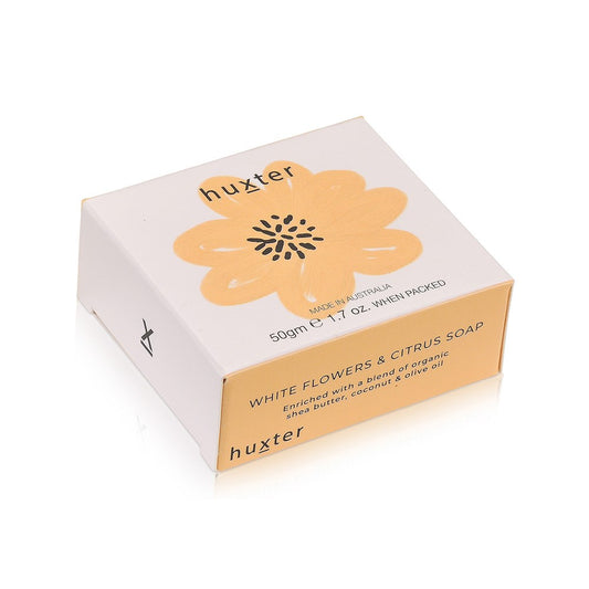 Pale Orange Flower Guest Soap W/Flowers & Citrus 50gr