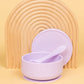 Silicone Suction Bowl w Lid - Lilac