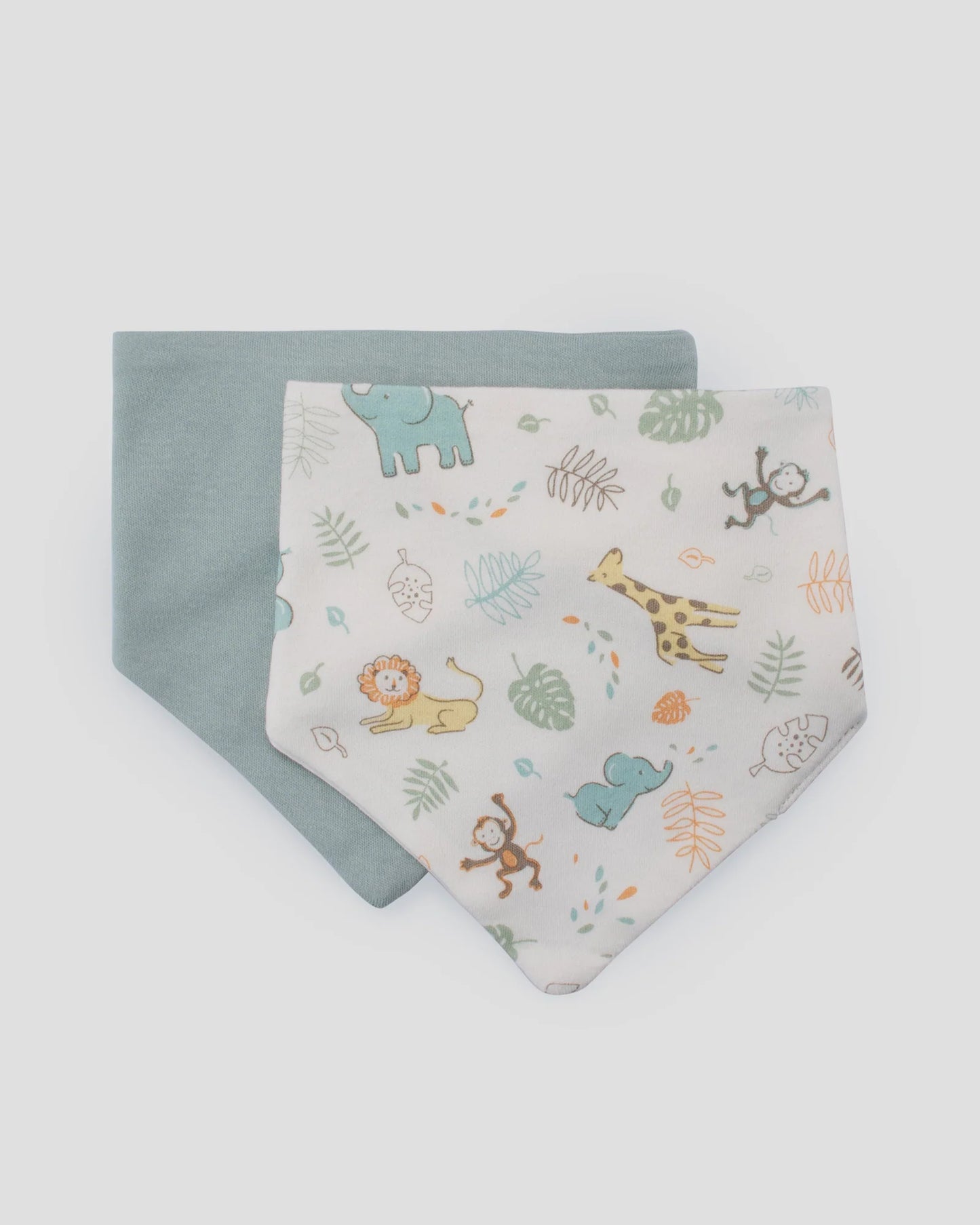 Jersey Bibs 2 Pack - Savanna Giraffe