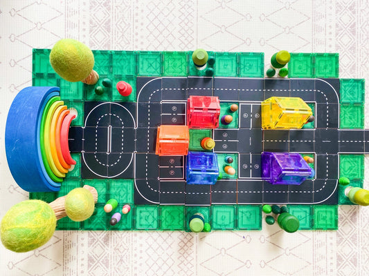 Magnetic Tile Topper - Road Pack 40Pce