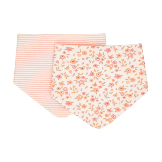 Bandana Bib 2 Pk - Floral Bouquet