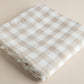 Classic Gingham Muslin Baby Swaddle