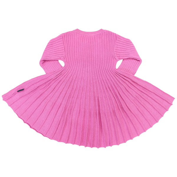Knit Swing Dress - Hot Pink