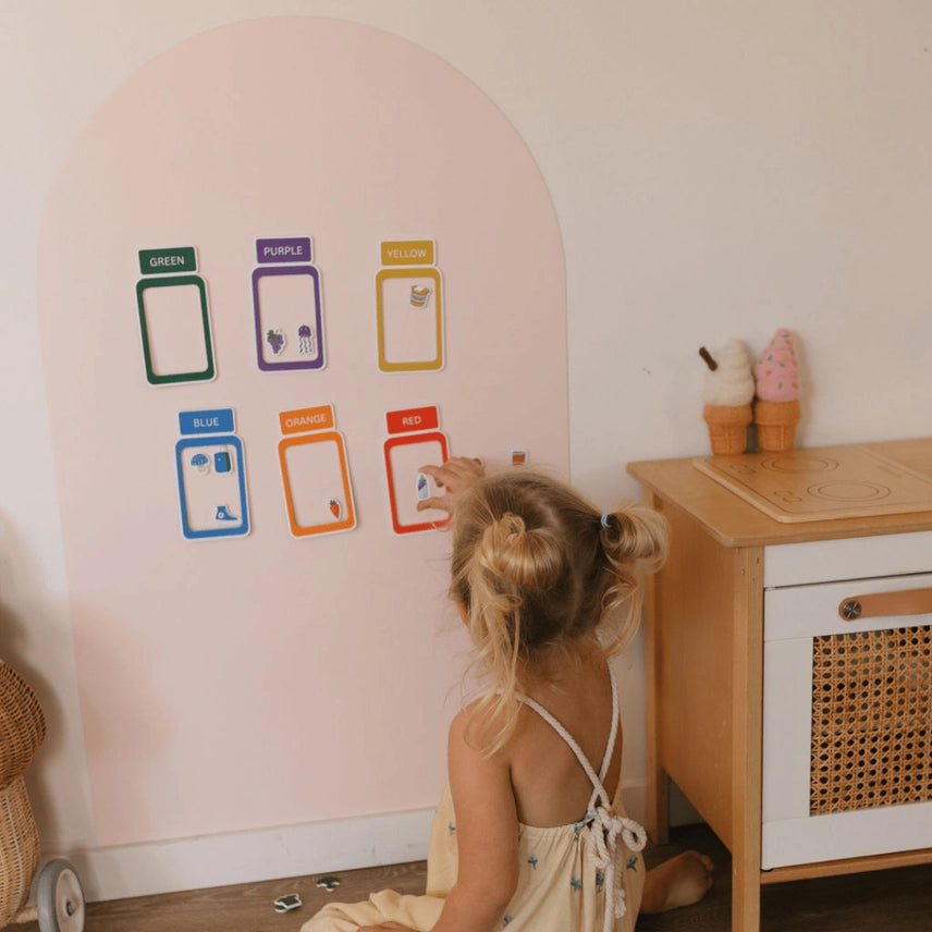 Magnetic Playwall™ | Magnetic Wall Decal For Kids & Playrooms - Rose