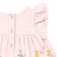 Pia Emb. Overlay Bodysuit - Petal Pink