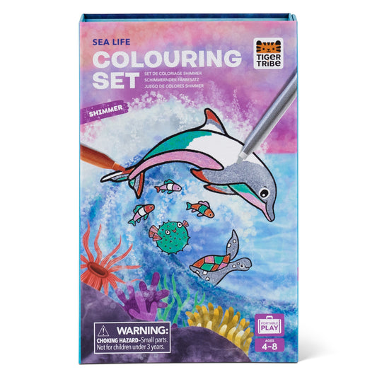 Shimmering Coulouring Set - Sea Life