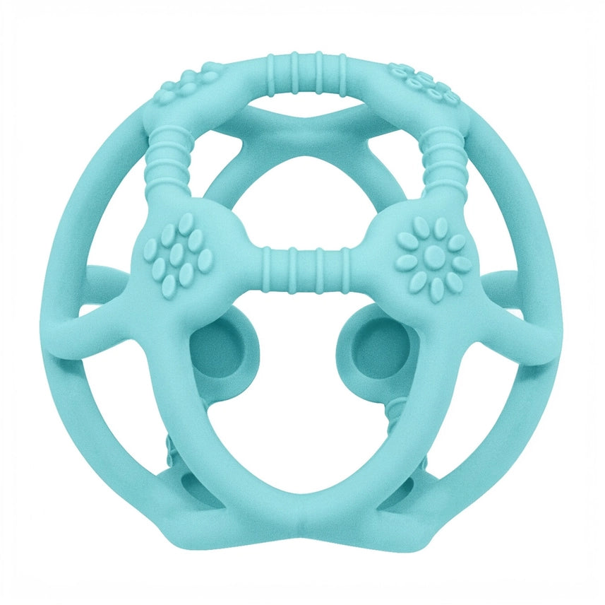 Playground Silicone Teething Ball - Light Blue