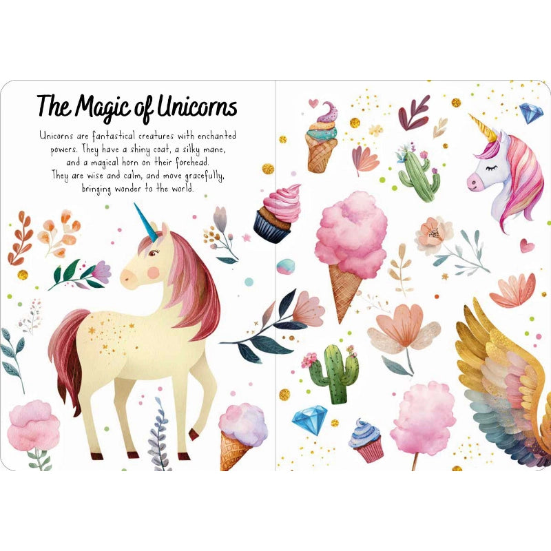 Magic Water Puzzle & Book Set - Unicorns