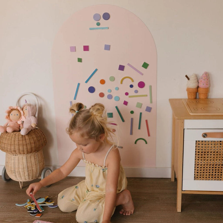 Magnetic Playwall™ | Magnetic Wall Decal For Kids & Playrooms - Rose