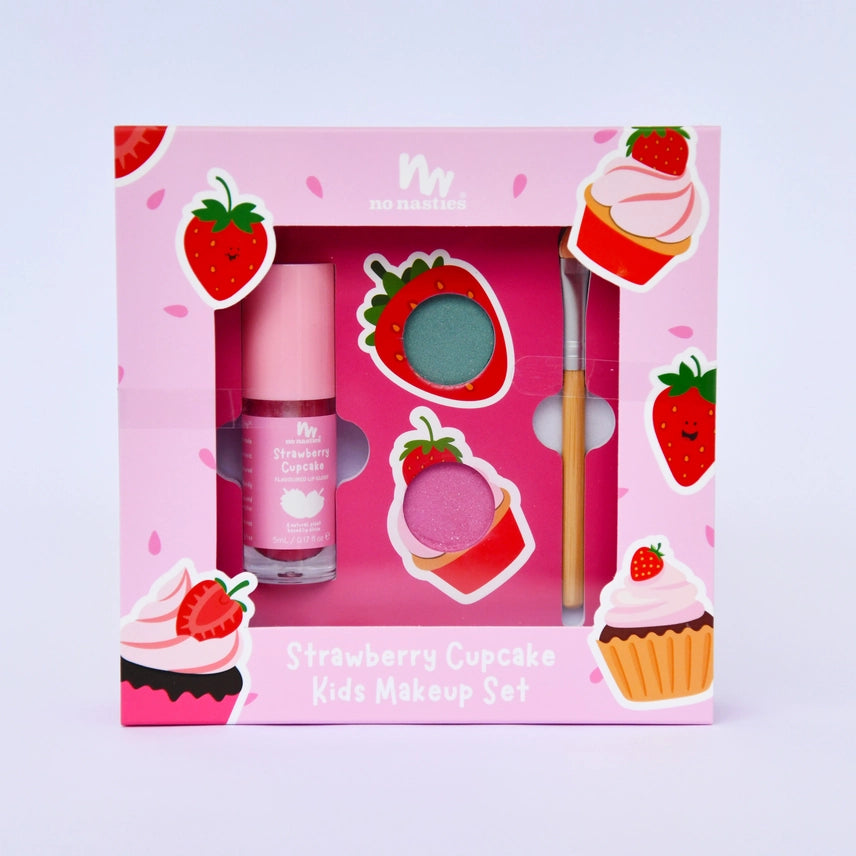 Strawberry Cupcake Natural Makeup Gift Set