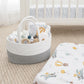Cotton Rope Nappy Caddy - Grey/White