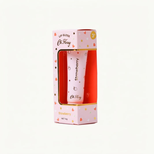 Oh Flossy Individual Natural Lip Gloss - Strawberry