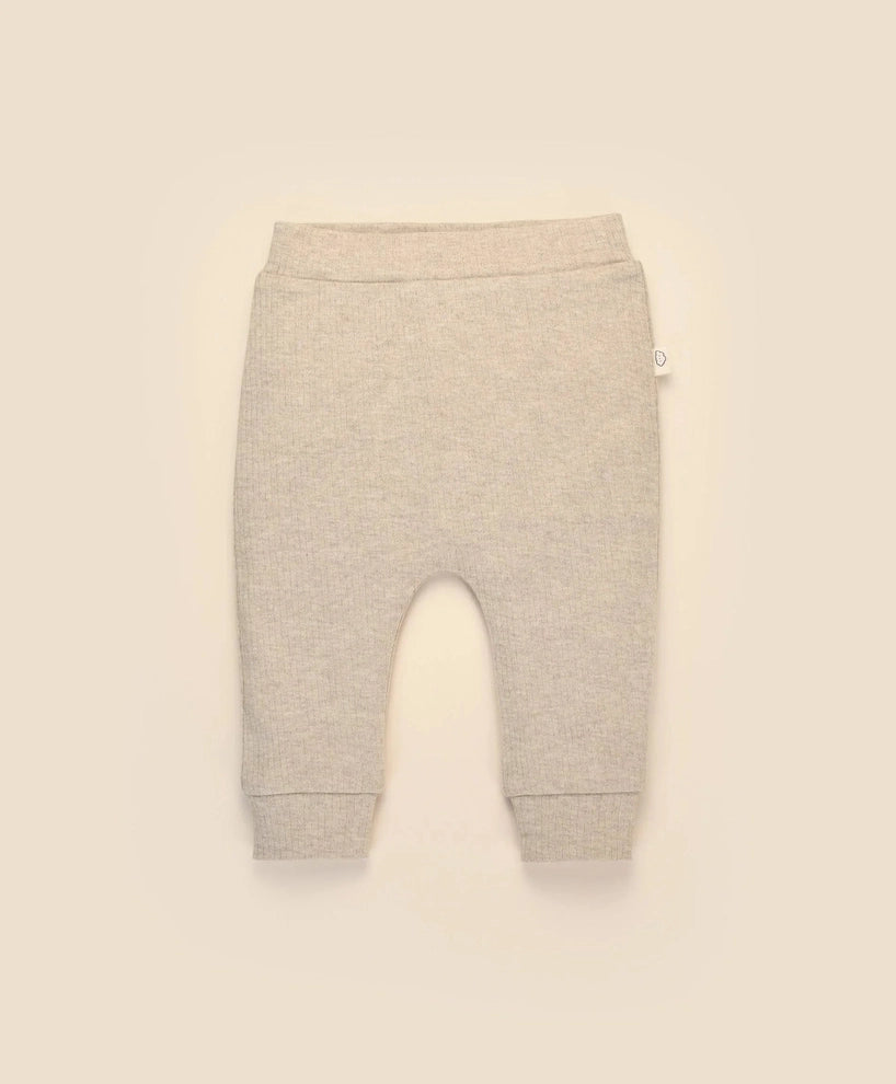 Organic Cotton Leggings - Heather Oat
