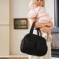 Carry All Nappy Bag - Puffy Black Quilt
