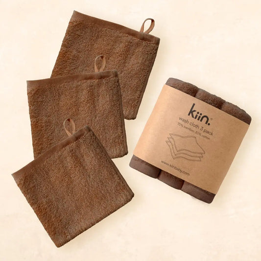 Wash Cloth 3pk - Chocolate