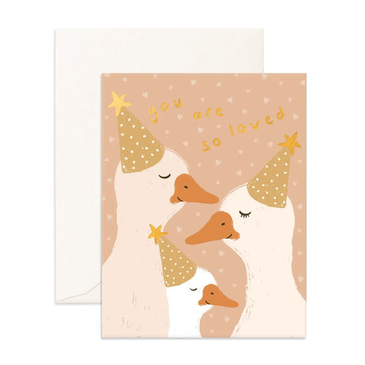 Card - Birthday Duck Family
