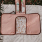 OIOI Change Mat Clutch - Peach Paisley/Tan