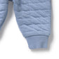 Organic Quilted Sweat Pant - Sky Blue
