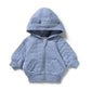 Organic Quilted Jacket - Sky Blue