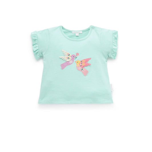 Ruffle Tee - Aloe