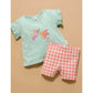 Bike Shorts - Pomergranate Gingham