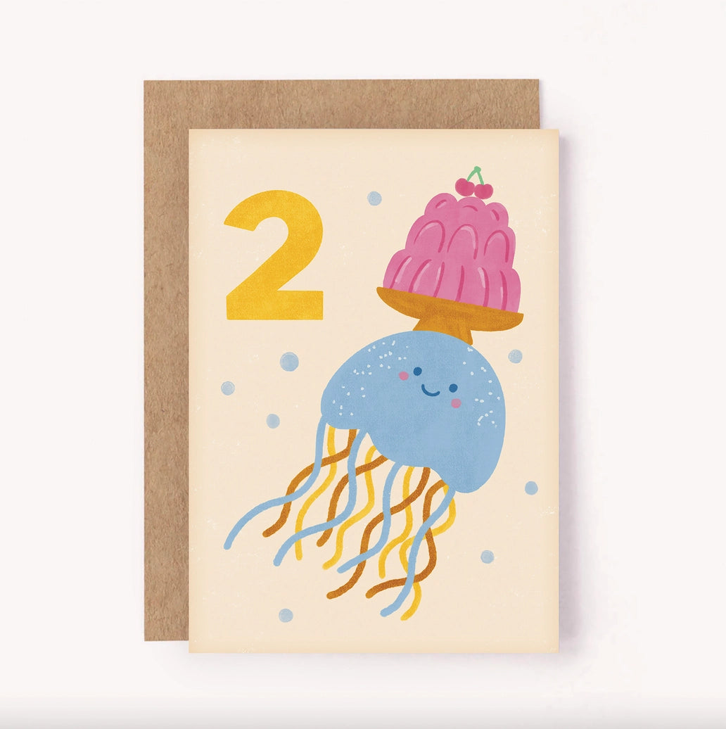 Card - Age 2 Jellyfish Birthday