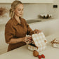 Mini Insulated Lunch Bag - Beige Gingham