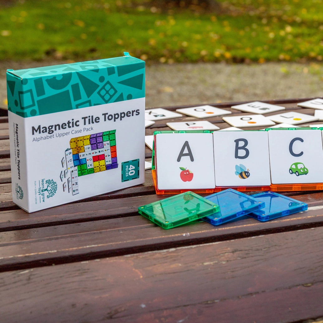 Magnetic Tile Topper - Alphabet Upper Case Pack