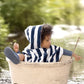 Toshi Hooded Towel - Midnight Stripe