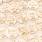 Baby Milestone Wooden Discs