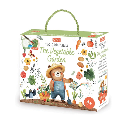 Magic Water Puzzle & Book Set - Vegetable Garden