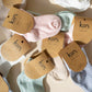 Cotton Ribbed Baby Socks 0-6M - Blue
