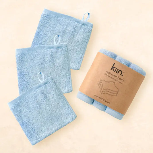 Wash Cloth 3pk - Sky