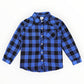Cotton Flannel Shirt - Blue