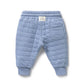 Organic Quilted Sweat Pant - Sky Blue
